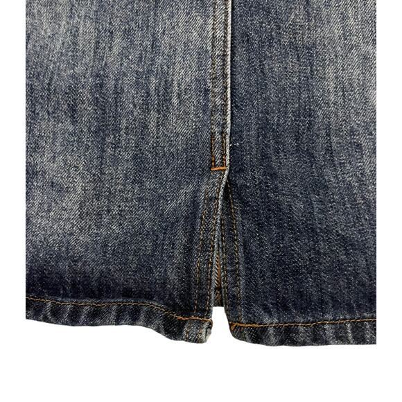 J. Crew Womens Size 2 Front Slit Mini Denim Jeans Skirt 27" Waist x 17" Long - Picture 5 of 16